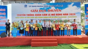 Giải đua thuyền truyền thống quận Cẩm Lệ mở rộng năm 2024